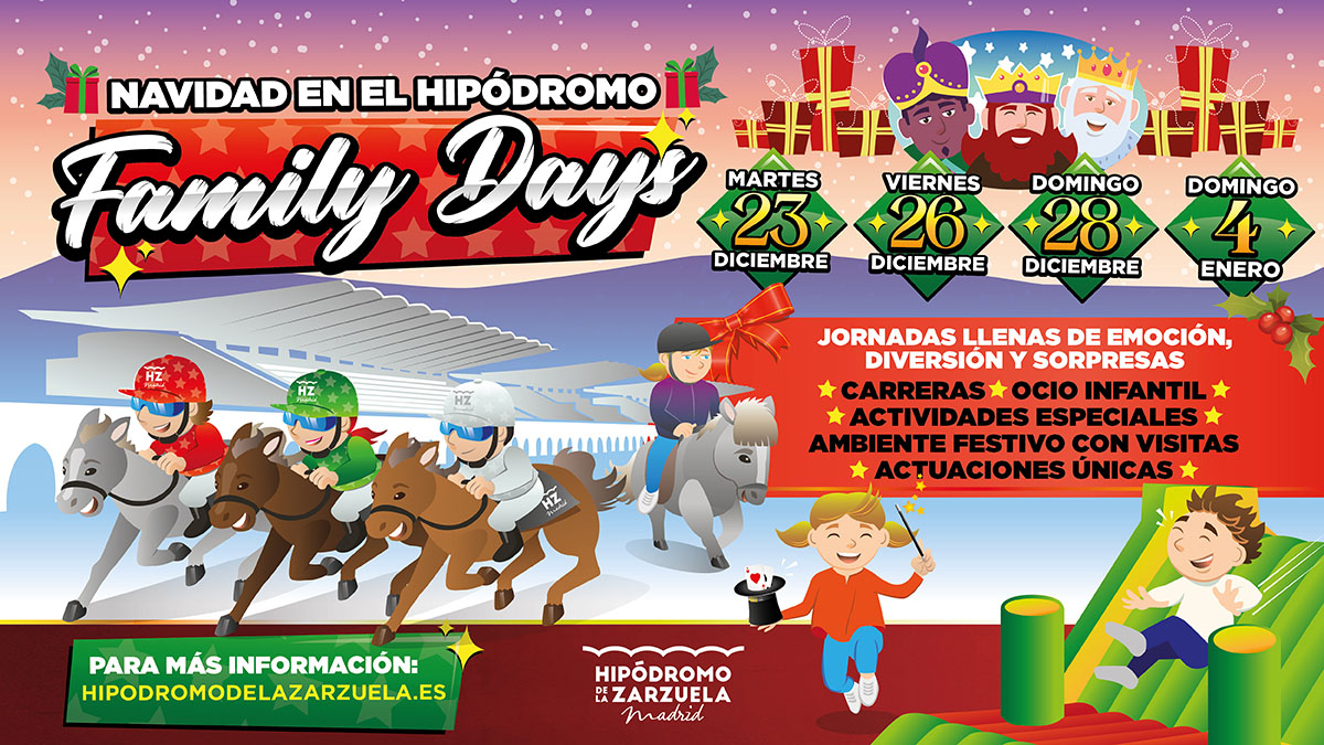 ¡VIVE LA MAGIA DE LOS FAMILY DAYS DEL HIPÓDROMO DE MADRID! 1 Post RRSS X 0